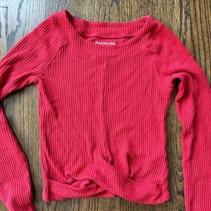Abercrombie kids girls red top. Size 9/10